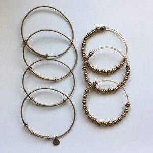 Alex and Ani Bangle Bracelets - set of 7